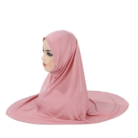 Ramadan Chiffon Hijabs For Woman Instant Hijabs With Cap Khimar Islam Muslim Jersey Head Scarf Headwraps Muslim Women Clothing